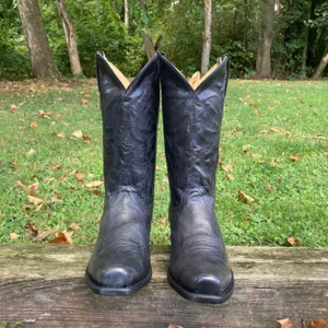 Roper Men's Marbled Black Parker Medium 7 Toe Boot 09-020-9211-8440 BL - Picture 1 of 16