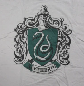 Harry Potter - T-Shirt Crest di Serpeverde (Grigio Chiaro) Taglia: L (100% Cotone) - Foto 1 di 3