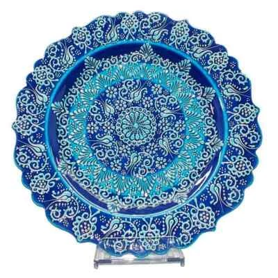 Placa de relieve de cerámica turca de 12""/30 cm, azulejo pintado a mano placa de cerámica hecha a mano Foto 1 de 4