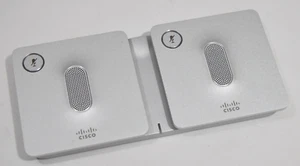 Pair of Cisco 8832 Wireless Microphone CP-8832-MIC-WLS w/ Charger Base - Foto 1 di 4