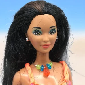 Vintage Mattel Barbie Puppe Glitzer Strand Kira Bademode Pacific Islander 1992 - Bild 1 von 17