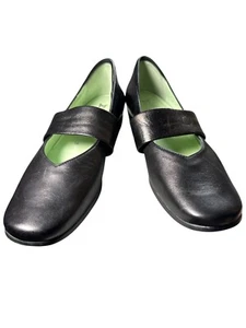 Mephisto Gabriela Black Mary Jane Low Wedge Comfort Shoe Size 10 Women - Picture 1 of 8
