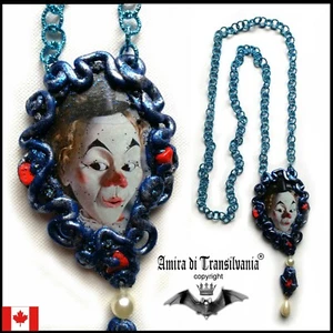Joker talisman necklace amulet pendant charm chain jewelry good luck love clown - Picture 1 of 24