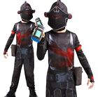 Child Official DELUXE FORTNITE Black Knight Jumpsuit + Kit Costume Halloween UK