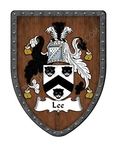 Lee Family Crest Stemma Personalizzato, Scudo da Parete da Appendere SH503P-DG-HG - Foto 1 di 3