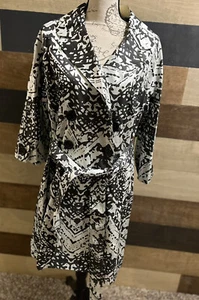 VERTIGO PARIS Notch Collar Mid Length Trench Coat  Sz M “Soft Chevron” NWT $230 - Picture 1 of 15