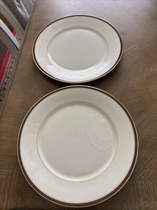 2er Set Oxford (Div of Lenox) Annapolis Blue Speiseteller - Bild 1 von 5