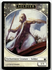 MTG Soldier Token Born of the Gods 3/11 Regular Token - Picture 1 of 1