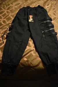 HONIEE SOLID HIPHOP HERREN CARGOHOSE TECHWEAR REISSVERSCHLÜSSE - Bild 1 von 1