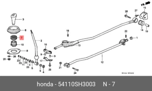 Genuine OE Plate Plastic 54110SH3003 for Honda 54110-SH3003 - Afbeelding 1 van 1
