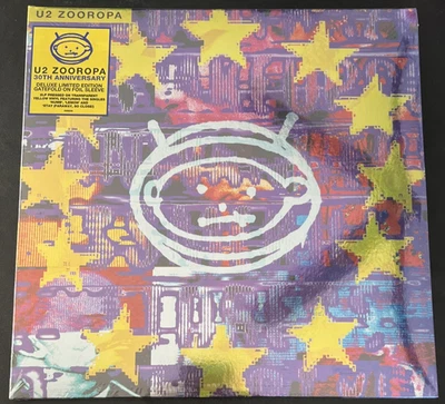 U2 ZOOROPA YELLOW VINYL DELUXE 2LP ANNIVERSARY IMPORT LIMITED NEW SEALED MINT - Image 1 of 2