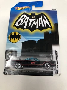 Hot Wheels 2012 Batman Serie #3 di 8 Batman 1966 Serie TV Batmobile Scala 1:64 - Foto 1 di 3