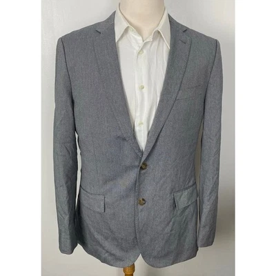 Hombres J. Crew Ludlow Carpini Italia 2 botones algodón texturizado traje chaqueta blazer 42L Foto 1 de 4