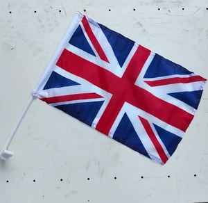 Twin Pack England Union Jack Car Van Window Flag - Picture 1 of 3