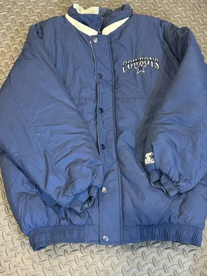 Chaqueta Abrigo Deportiva de Invierno Dallas Cowboys Starter Talla XL Usada (¡Sin Capucha!) Foto 1 de 4