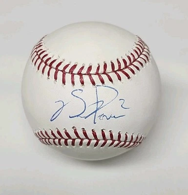 Ben Revere Firmado Auto Rawlings Oficial Grandes Ligas Béisbol GEMELOS Foto 1 de 3