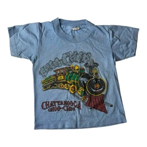 Screen Stars 80s Vintage Blue Chattanooga Choo Choo T-Shirt Sz 2-4 - Picture 1 of 4