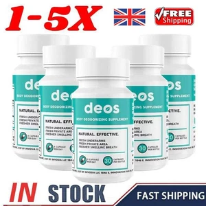 Deodorizer (30 Caps) - 1~5pack Internal Deodorant Supplement DEOS Full Body UK - Picture 1 of 8
