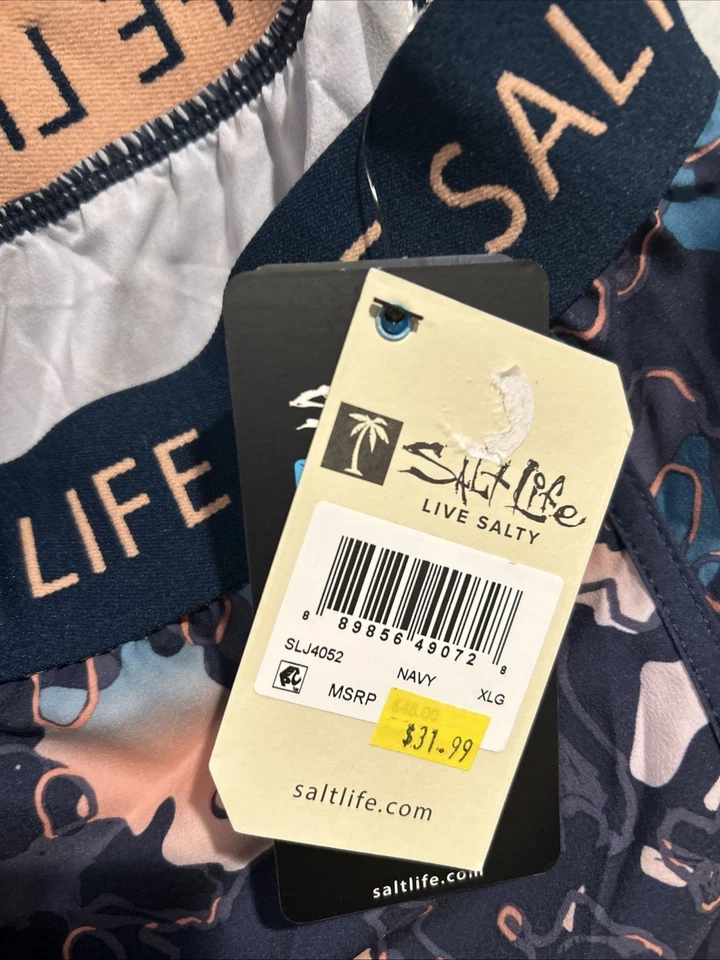 Salt Life AquaTrunks para mujer azul vivo salado talla XL NUEVO CON ETIQUETAS Foto 1 de 4