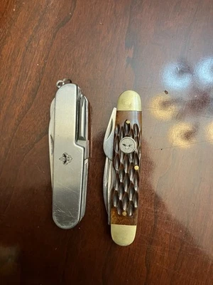 2 x винтажный Imperial бойскаутов Америки складной карманный нож 4 лезвия - Изображение 1 из 2