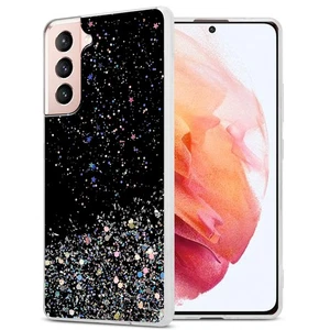 Hülle für Samsung Galaxy S21 5G Schutz Handyhülle TPU Silikon Case Cover Glitter - Bild 1 von 28