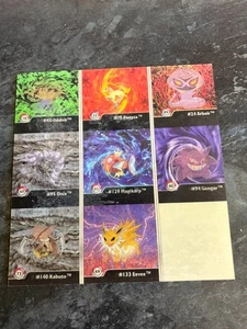 Pokemon Rare 1999 Artbox Lenticular Full Set Cards Uncut Sheets Excellent - Picture 1 of 2