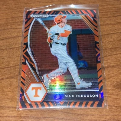2021 Panini Prizm Max Ferguson Tiger Stripes Prizm RC Serial #/99 Rookie - Image 1 of 3