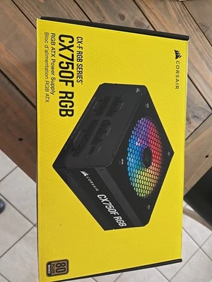 Corsair CX750F RGB 750W POWER PLAY SUPPLY Wires Not Included  - Image 1 of 4