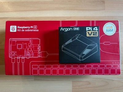 Raspberry Pi 4 Model B 8GB RAM+ 8GB MicroSD + Boitier Argon One V4 + accessoires - Photo 1/2