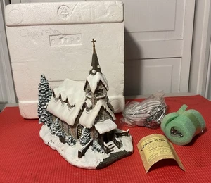 Iglesia Luz de Esperanza THOMAS KINKADE Hawthorne Village con cordón y certificado de autenticidad de coche - Imagen 1 de 8
