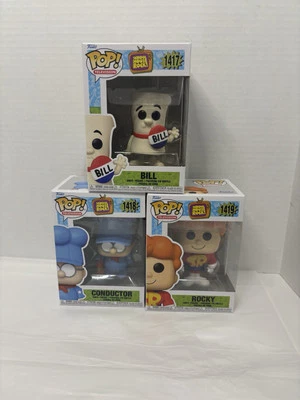 Funko Pop! Television: Schoolhouse Rock Set #1417 Bill #1418 Conductor#1419 Bill