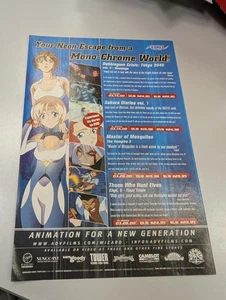 ADV Films Sakura Diaries Bubblegum Crisis Master of Mosquiton Magazine Ad Anime - Picture 1 of 3