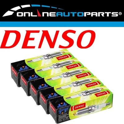 Set of 5 Denso Iridium Spark Plugs for Volvo XC90 P28 5 cyl 2.4L B5254T 2003~07 - Image 1 of 3