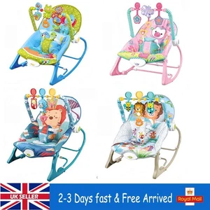 Baby Infant To Toddler Bouncer Rocker Swing Chair Soft Soothing Vibration Toy - Picture 1 of 24