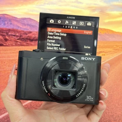 SONY Cyber-Shot DSC-WX500 18.2MP Digital Camera Black English Language - Image 1 of 4