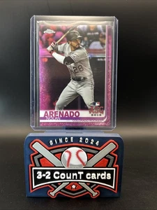 2019 Topps Chrome Update Series - All-Star Game Nolan Arenado #73 Pink Refractor - Picture 1 of 2
