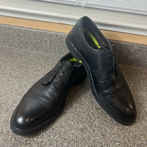 Florsheim Comfortech Herren Oxford Elegant Schuhe 12 D Schwarz Leder Kappe Zehe Schnürung - Bild 1 von 13