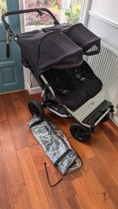 Mountain Buggy Duet Double Pushchair - All Terrrain Twin Easy Folding - Picture 1 of 16