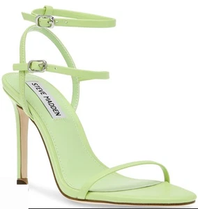 Steve Madden Sandalen 9M grün neon Leder Theresa Riemchen zierliche Absätze neu 100 $ - Bild 1 von 12