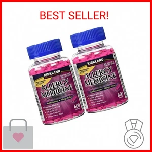 Kirkland Signature Allergy Medicine Diphenhydramine HCI 25 mg - 600 Minitabs - 2 - Picture 1 of 2
