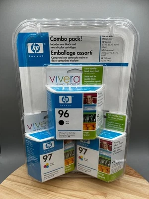 Paquete combinado de tinta HP NUEVO EN PAQUETE: 96 negro + 97 tricolor C9353FN fecha sellada: mayo de 2006 Foto 1 de 4