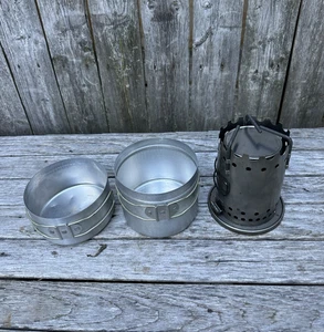 Estufa de campamento de un solo quemador vintage Vulcan Safety Chef con sartenes Hartford CT - Imagen 1 de 8