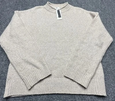 BP Sweater Womens XS Beige Textured Knit Crewneck Pullover Long Sleeve Soft Cozy - Image 1 of 4