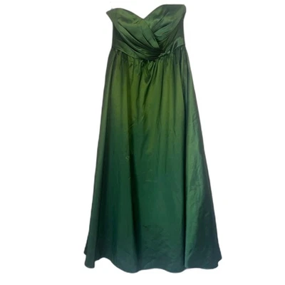 Vestido Formal Alfred Angelo Sin Tirantes Ajuste y Acampanado Satén Talla 10 Baile de graduación Dama de honor Foto 1 de 4