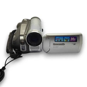 Panasonic NV-GS37 PAL MiniDV 30x Videokamera Camcorder Vintage Silber Handycam - Bild 1 von 8