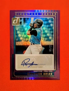 🔥Roderick Arias Auto /25 -2025 Donruss Signature Series Purple Auto NY Yankees - Picture 1 of 2