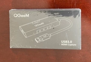 HDMI to USB 3.0 Game Capture Card 1080P 60fps Full HD Video/Audio (QGeeM) MAC/PC - Picture 1 of 9