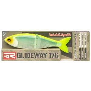 Swimbait Republic Glideway 176 Radio Active Color 2.82oz Big Swimbait NEW - Picture 1 of 3