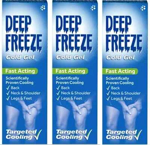 3 x Deep Freeze Cold Gel 100g - Fast-Acting Cold Gel With Targeted Cooling - Picture 1 of 3