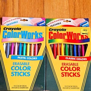 Crayola ColorWorks Bastoncini Colorati Cancellabili Confezione da 10: Colori Pastello e Classici - Foto 1 di 6